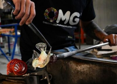 Glass Blowing Show Visit Murano Glass Factory & Showroom OMG - Where the visit starts on Murano (and why location matters)