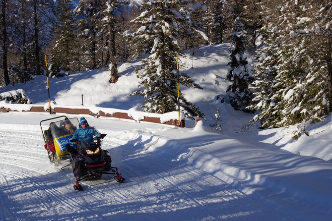 Private Dolomites Winter Day Tour from Venice - Tre Cime di Lavaredo in winter: snowmobile vs. walk