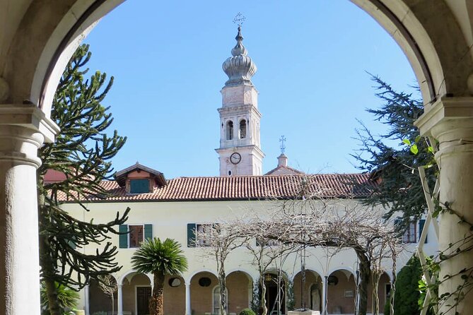 Tour to the islands of San Servolo and San Lazzaro degli Armeni - San Servolo’s church stop: monastery beginnings to hospital and asylum