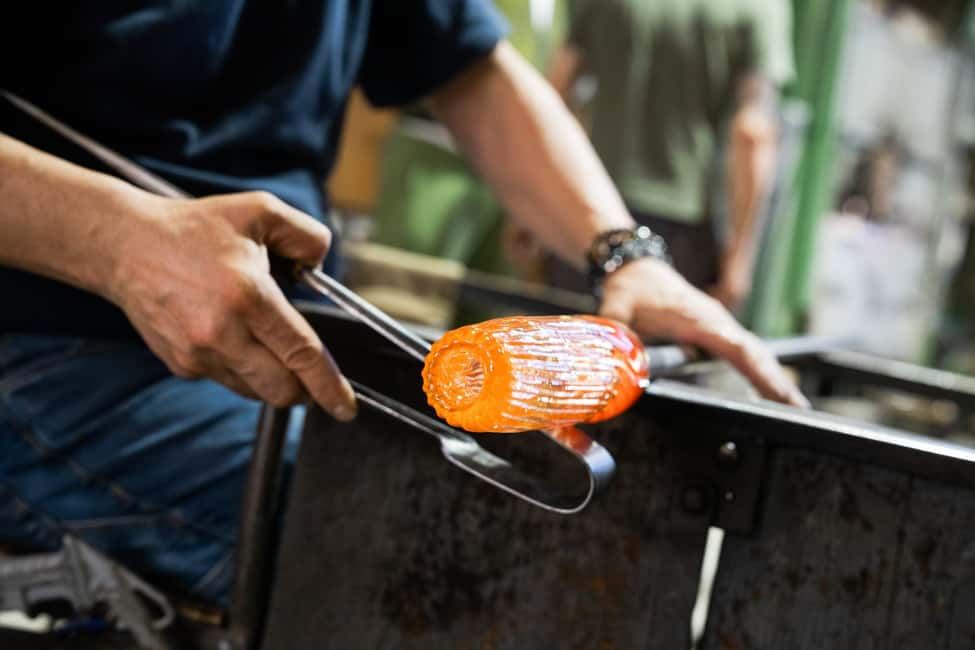 travel through time in Murano with a historic Venetian boat - Murano’s craft focus: lace-making and glass you can actually watch