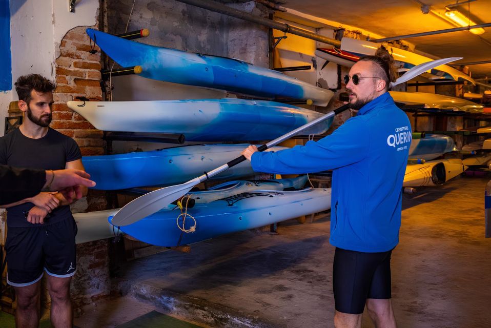 Venice Beginner's Kayak Tour in the Medieval Arsenal - Kayaking on the Water: Arsenal + Lagoon Conditions You Should Expect
