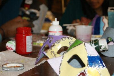 Venice Mask Workshop Class - What you’re making: papier-mâché masks with real decorative options