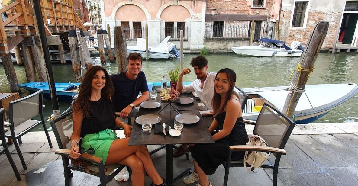 Venice Secret Food Tour - The tasting lineup: cicchetti, polenta, pasta, and tiramisù