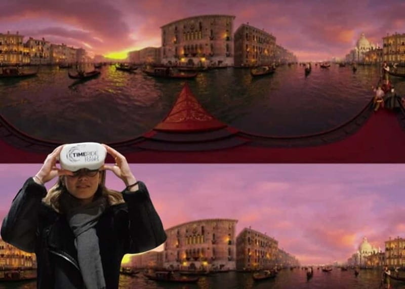 Venice: The Gondola Gallery 3D Experience - Inside the Gondola Yard Gallery: the sectioned gondola moment